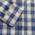 Camisa a cuadros de manga larga para hombres 100% algodón Camisas diarias